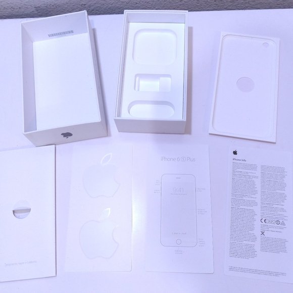 APPLE iPHONE 6s Plus BOX ONLY 32GB Original Packaging OEM Steve Jobs STICKERS - Picture 7 of 13